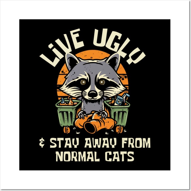 Raccoon Wall Art by Funny sayings